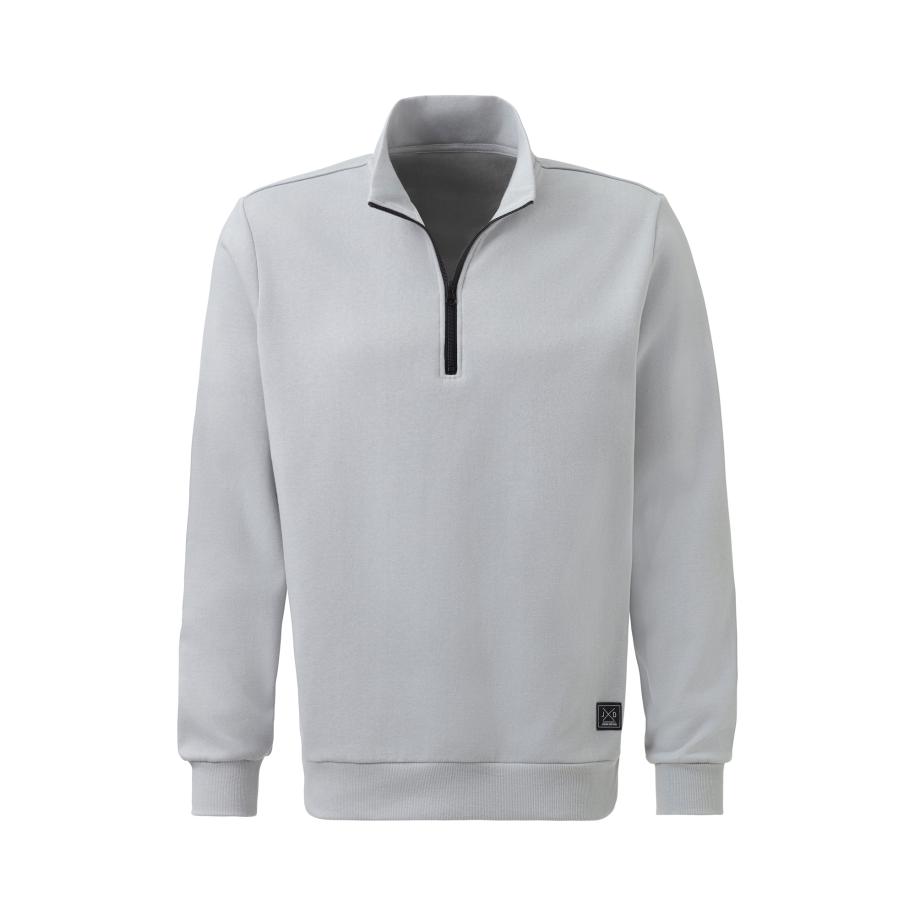 JOHN DEVIN JOHN DEVIN Sweatshirt lichtgrijs / zwart -