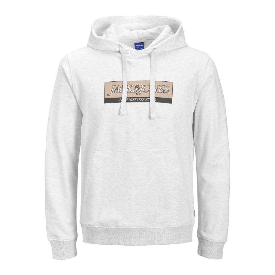 Jack & Jones JACK & JONES Sweatshirt JORINWOOD lichtbruin / grijs / wit -