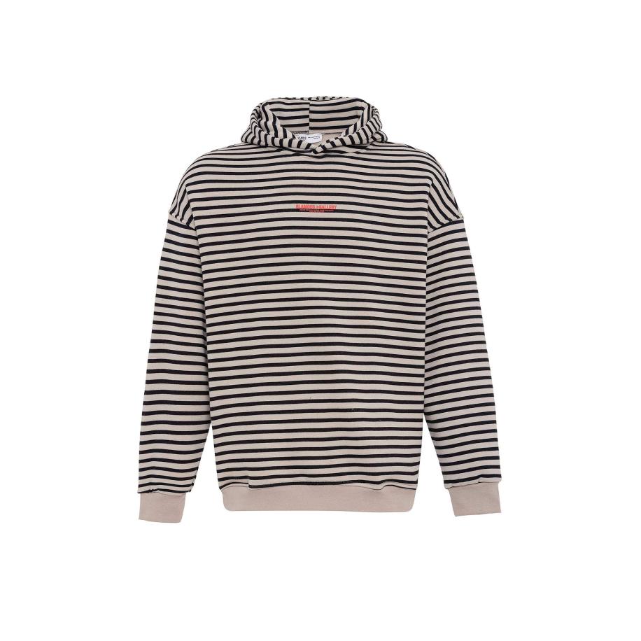 VAMOS CLO VAMOS CLO Sweatshirt lichtbruin / rood / zwart -