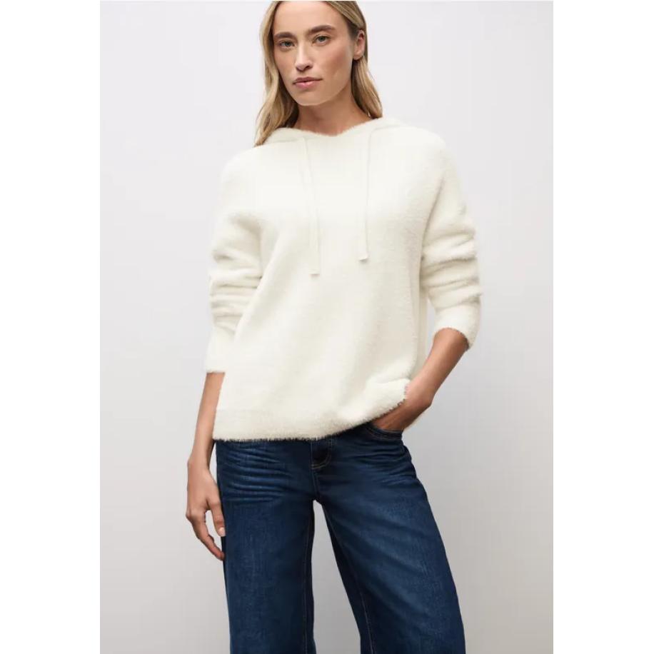 Street One Zachte hoodie Bruin