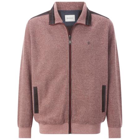 BABISTA BABISTA Sweatvest donkerbruin / watermeloen rood