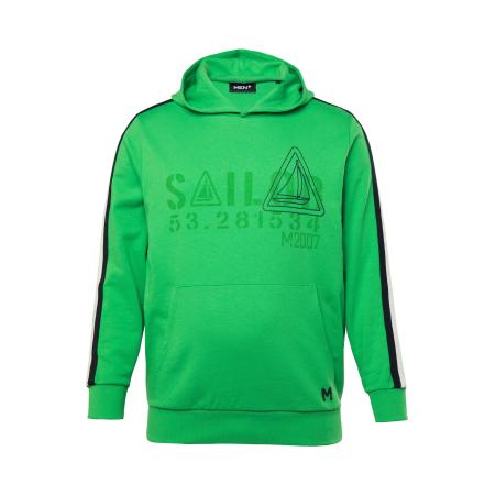 men plus Men Plus Sweatshirt groen / zwart / wit