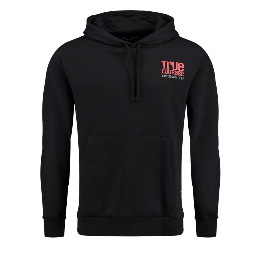 Key Largo Key Largo Sweatshirt TRUE COURAGE grijs gemêleerd / bloedrood / zwart -