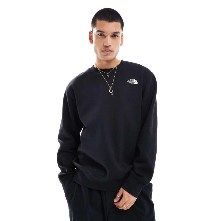 The North Face - Essentials - Oversized sweatshirt met logo in zwart Zwart
