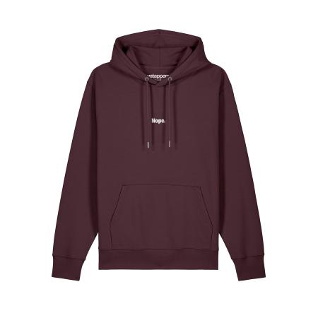 Watapparel Watapparel Sweatshirt Nope donkerrood / wit