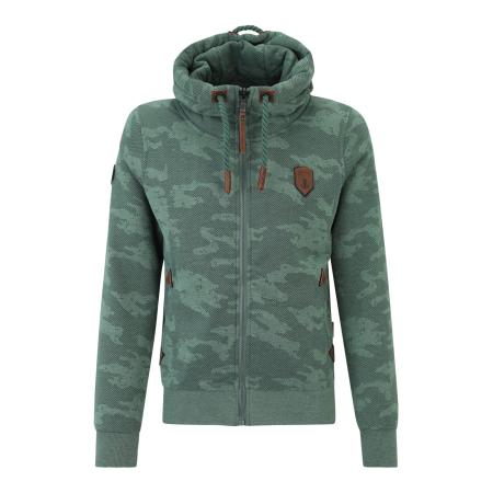 Naketano naketano Sweatvest bruin / antraciet / pastelgroen