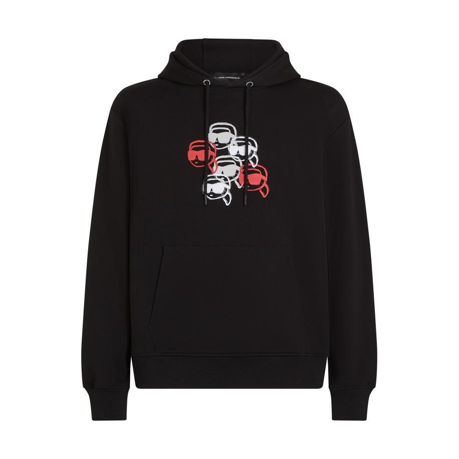 Karl Lagerfeld Karl Lagerfeld Sweatshirt rood / zwart / wit -