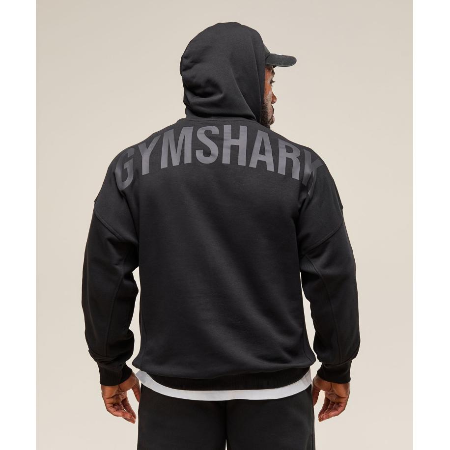 Gymshark Power Hoodie Black Zwart