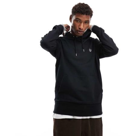 Fred Perry - Hoodie in zwart