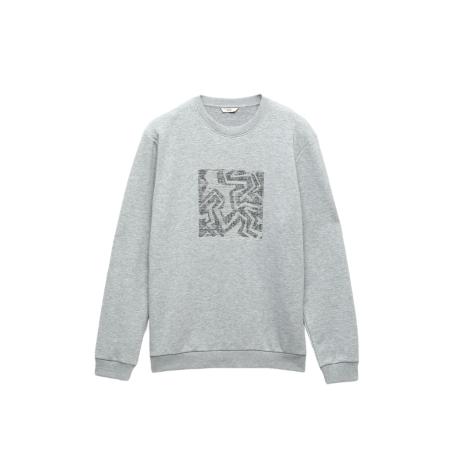 KİP Sweatshirt antraciet / grijs gemêleerd