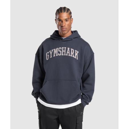 Gymshark Collegiate Hoodie Heavy Blue