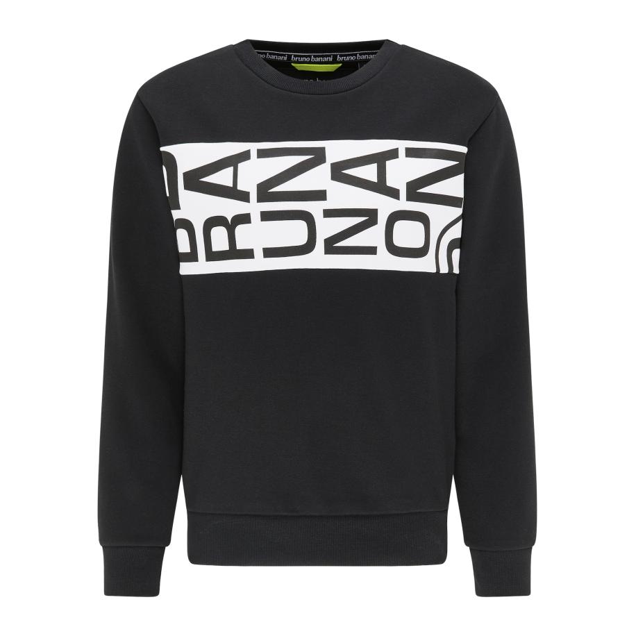 Bruno Banani Bruno Banani Sweatshirt Richardson zwart / wit -