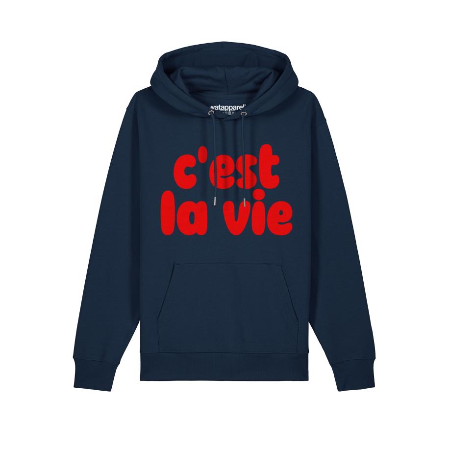 Watapparel Watapparel Sweatshirt Cest la vie navy / rood -
