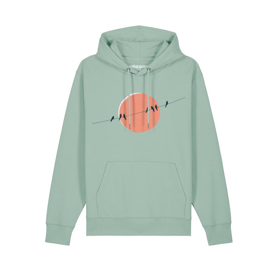 Watapparel Watapparel Sweatshirt Countryside 1 petrol / mintgroen / oranje / wit -