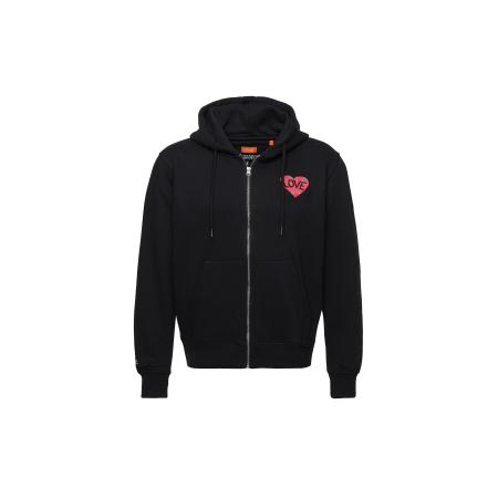 smiler. Sweatvest rood / zwart