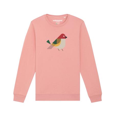 Watapparel Watapparel Sweatshirt Vogel gemengde kleuren / rosa