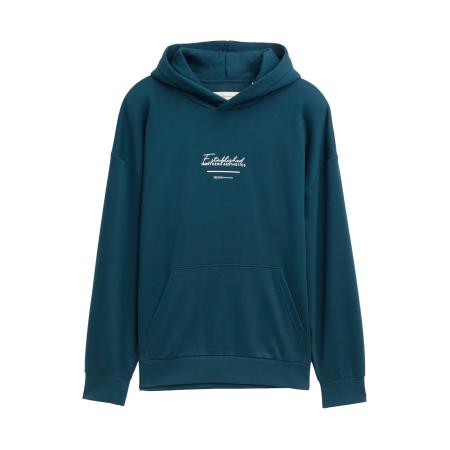 Tom Tailor TOM TAILOR DENIM Sweatshirt donkergroen / wit