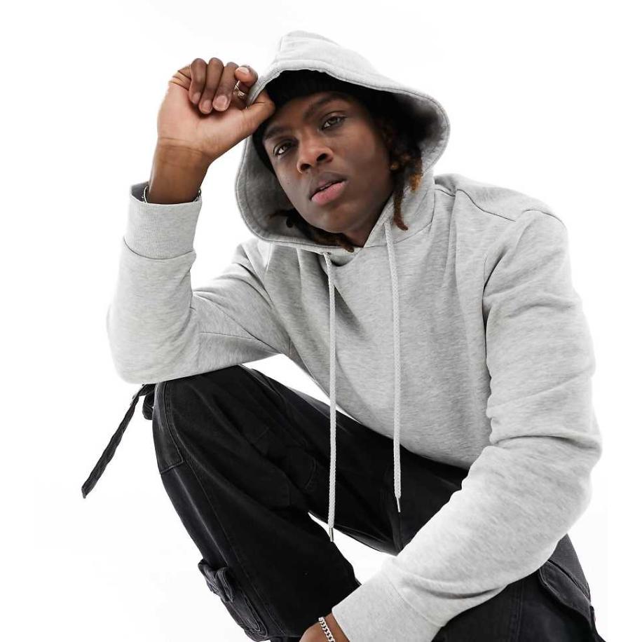 COLLUSION - Hoodie in gemeleerd grijs Grijs