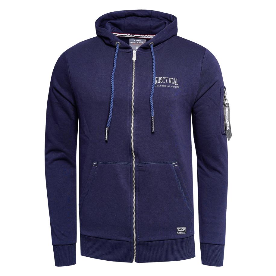 Rusty Neal Rusty Neal Sweatvest marine / wit -