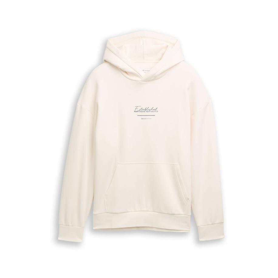 Tom Tailor TOM TAILOR DENIM Sweatshirt cyaan blauw / offwhite -