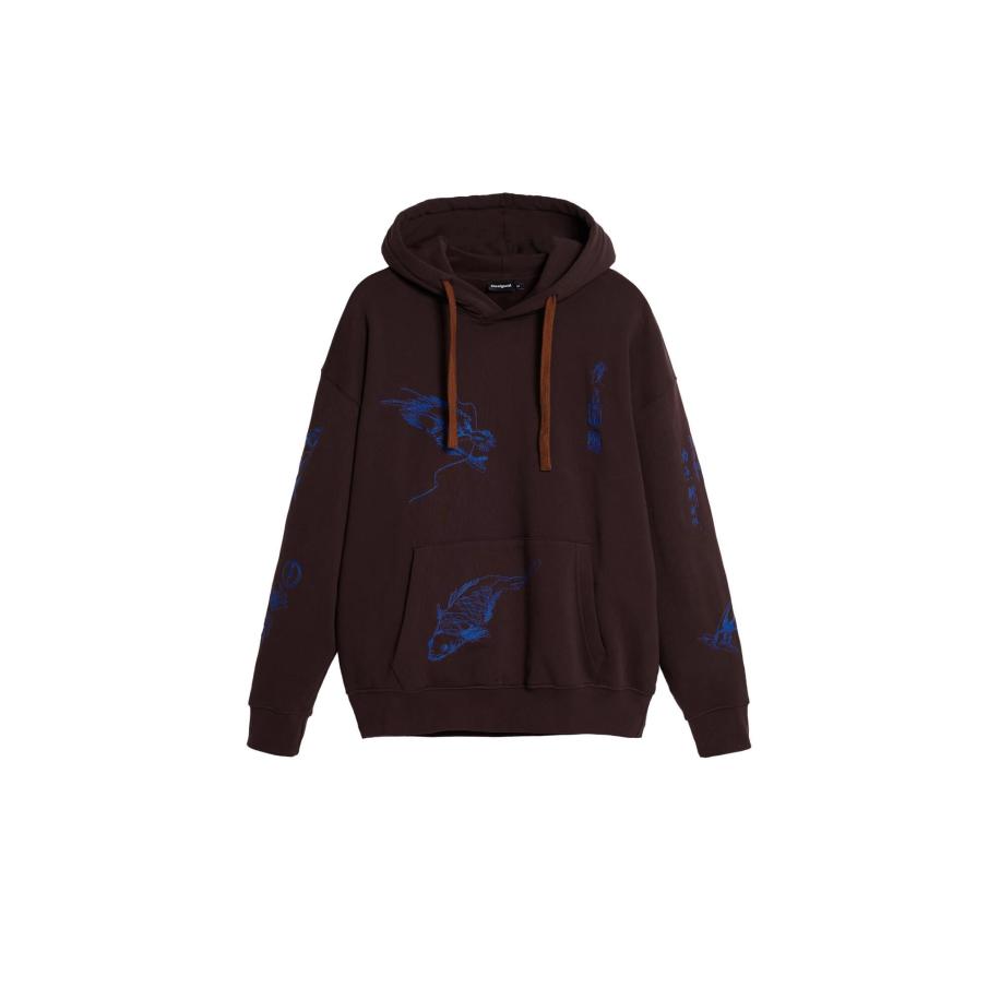 Desigual Desigual Sweatshirt blauw / bruin -