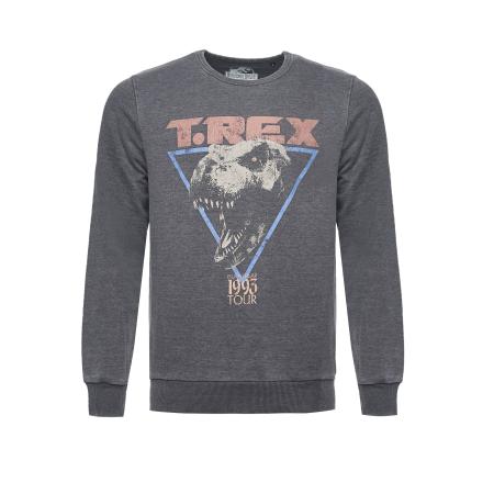 Recovered Recovered Sweatshirt Jurassic Park T-Rex 1993 grijs