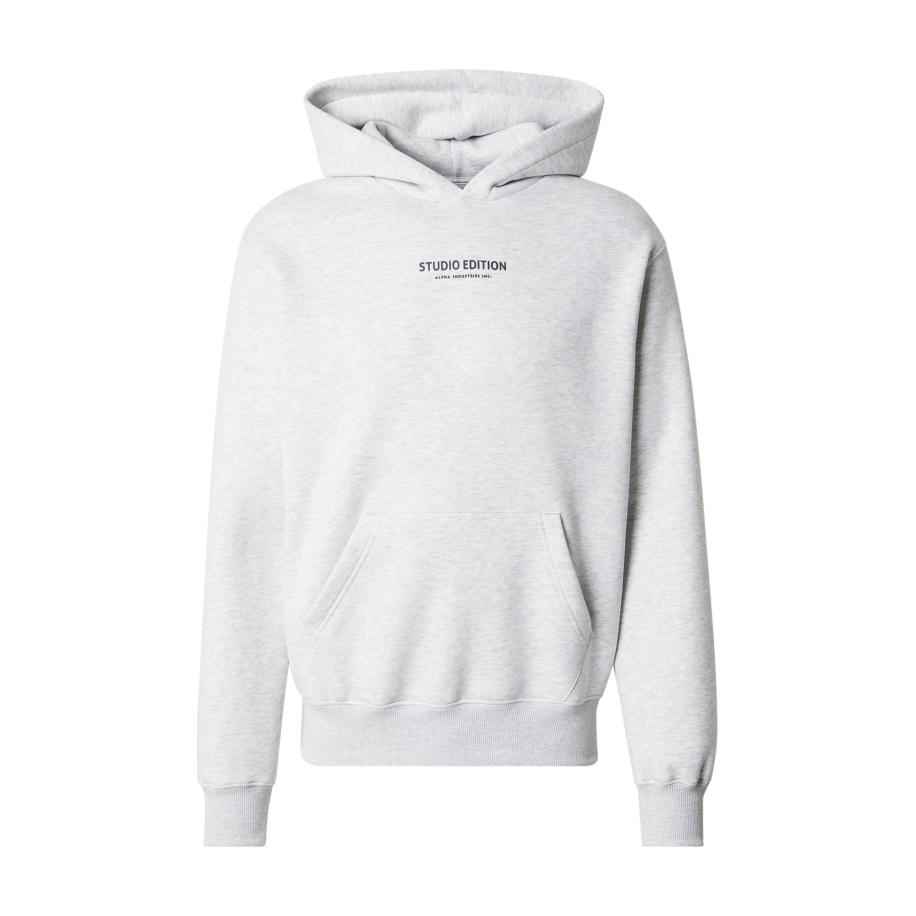 Alpha Industries ALPHA INDUSTRIES Sweatshirt Studio Edition lichtgrijs / braam / zwart -