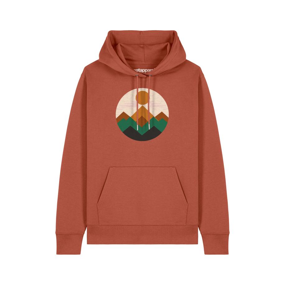 Watapparel Watapparel Sweatshirt Geometric Landscape 2 lichtbruin / gemengde kleuren -