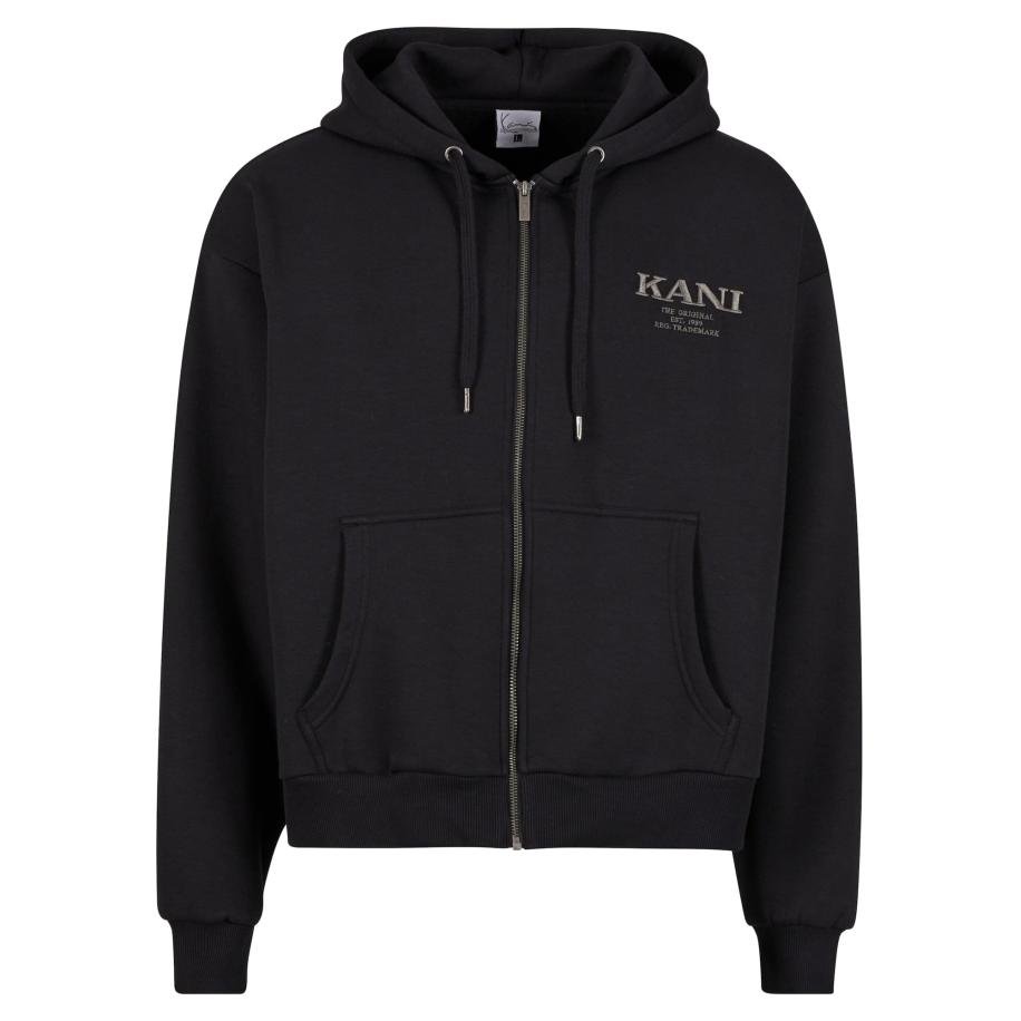 Karl Kani Karl Kani Sweatvest Retro Rhinestone zwart -