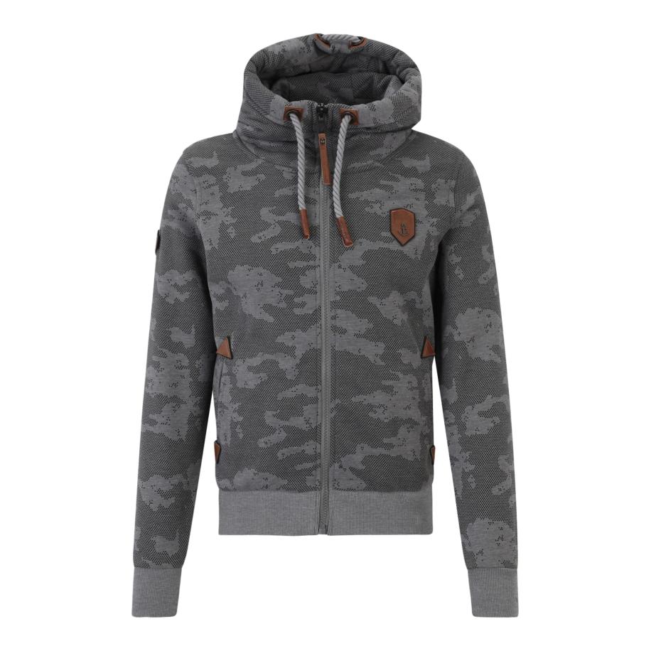 Naketano naketano Sweatvest lichtgrijs / donkergrijs -