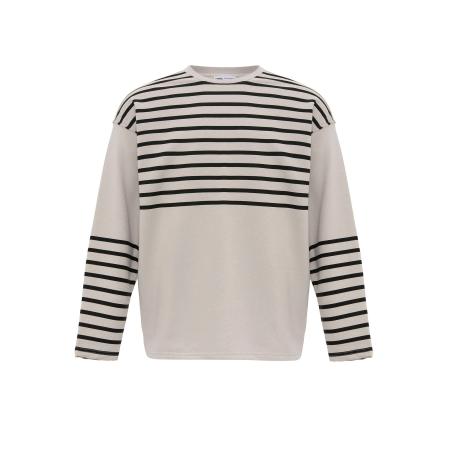 VAMOS CLO VAMOS CLO Sweatshirt greige / zwart