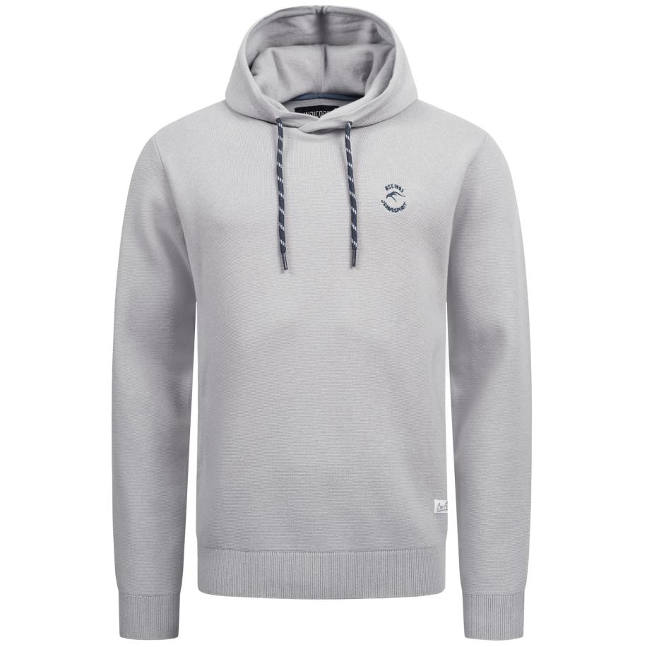 INDICODE JEANS INDICODE JEANS Sweatshirt Longview lichtgrijs / zwart -