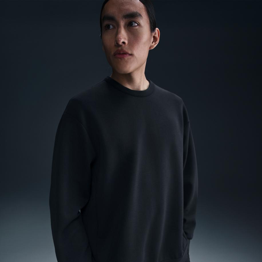 Nike 24.7 ImpossiblySoft Dri-FIT top met ronde hals voor heren - Zwart Zwart