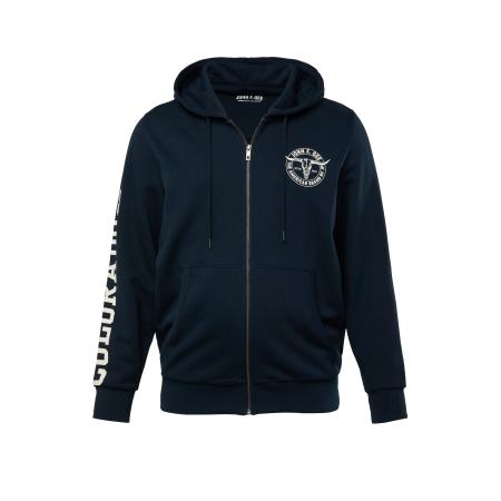 John F. Gee Sweatvest donkerblauw / wit