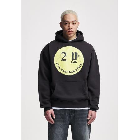 2Y Studios Sweatshirt Smiley lichtgeel / zwart