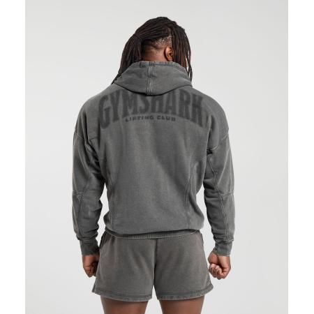 Gymshark Heritage Washed Hoodie Onyx Grey