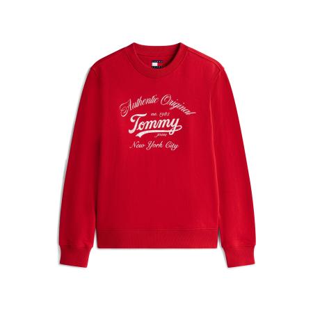 Tommy Jeans Tommy Jeans Sweatshirt ESSENTIAL rood / wit