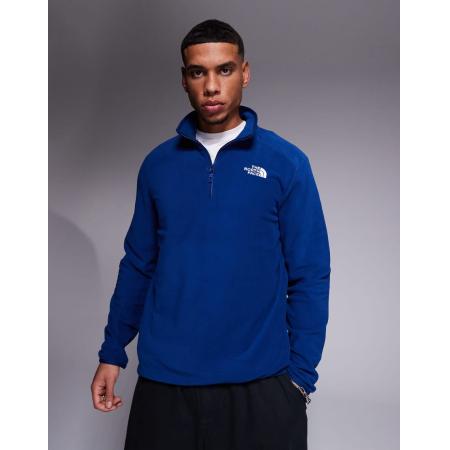 The North Face - Glacier - Fleece met 1/4 rits in marineblauw