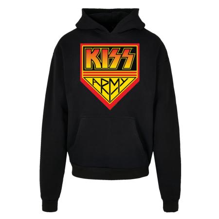 F4NT4STIC F4NT4STIC Sweatshirt Kiss Rock Band Army geel / oranje / rood / zwart