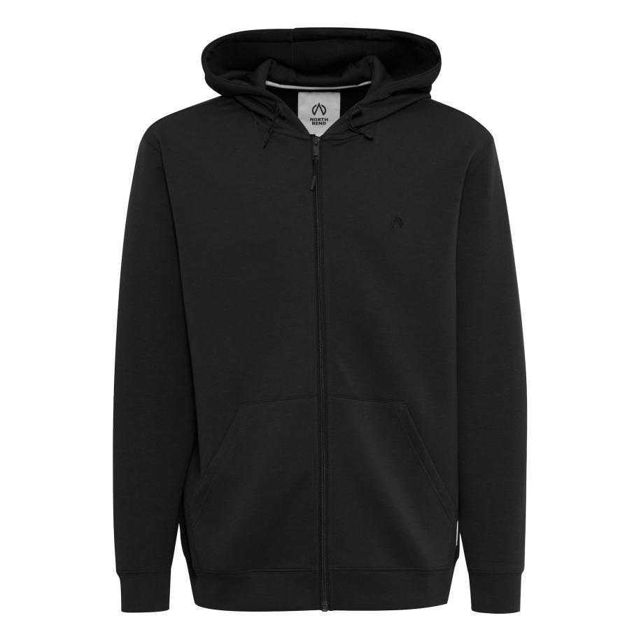 North Bend North Bend Sweatvest Taro zwart -