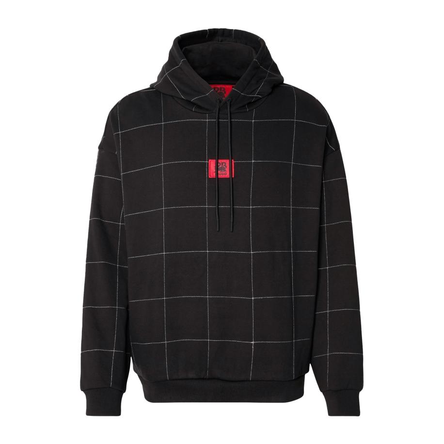 Hugo Boss HUGO Sweatshirt Dally vuurrood / zwart / wit -