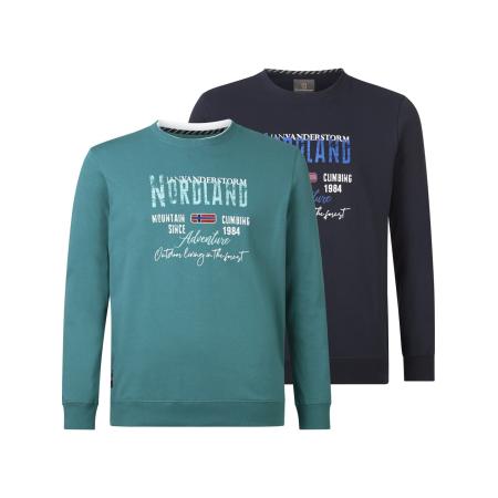 jan vanderstorm Jan Vanderstorm Sweatshirt Botu petrol