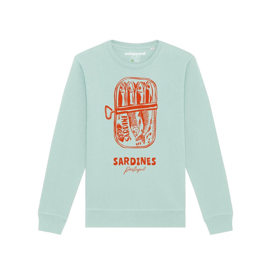Watapparel Watapparel Sweatshirt Sardines Portugal azuur / donkeroranje -