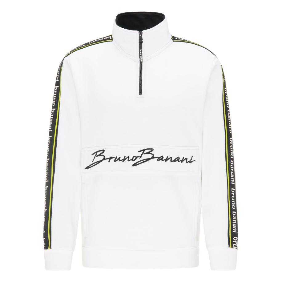 Bruno Banani Bruno Banani Sweatshirt Morgan geel / zwart / wit -