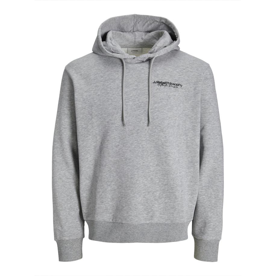 JJ Rebel JJ Rebel Sweatshirt JREBZACK grijs gemêleerd / zwart -