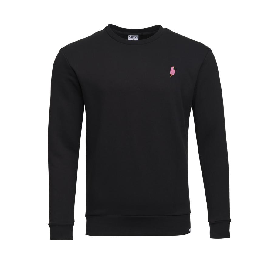 Mikon Mikon Sweatshirt Eis lichtbruin / pink / zwart -