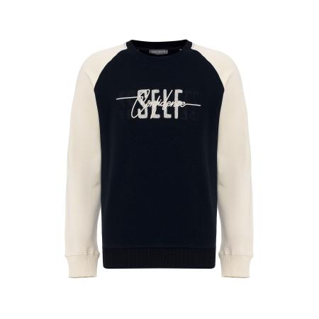 Jacey Quinn Jacey Quinn Sweatshirt donkerblauw / wit