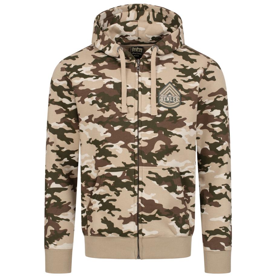 Benlee Benlee Sportsweatvest Frasen lichtbruin / donkerbruin / olijfgroen / wit -