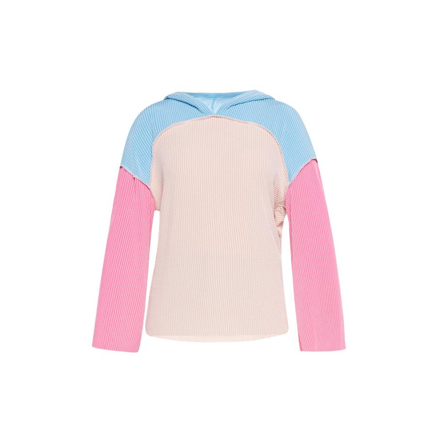 SANIKA SANIKA Sweatshirt lichtbeige / lichtblauw / pink / wit -