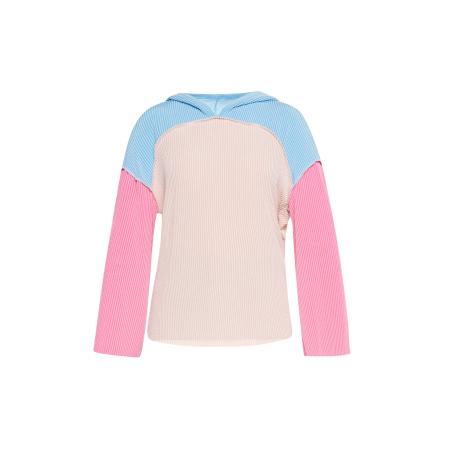 SANIKA SANIKA Sweatshirt lichtbeige / lichtblauw / pink / wit